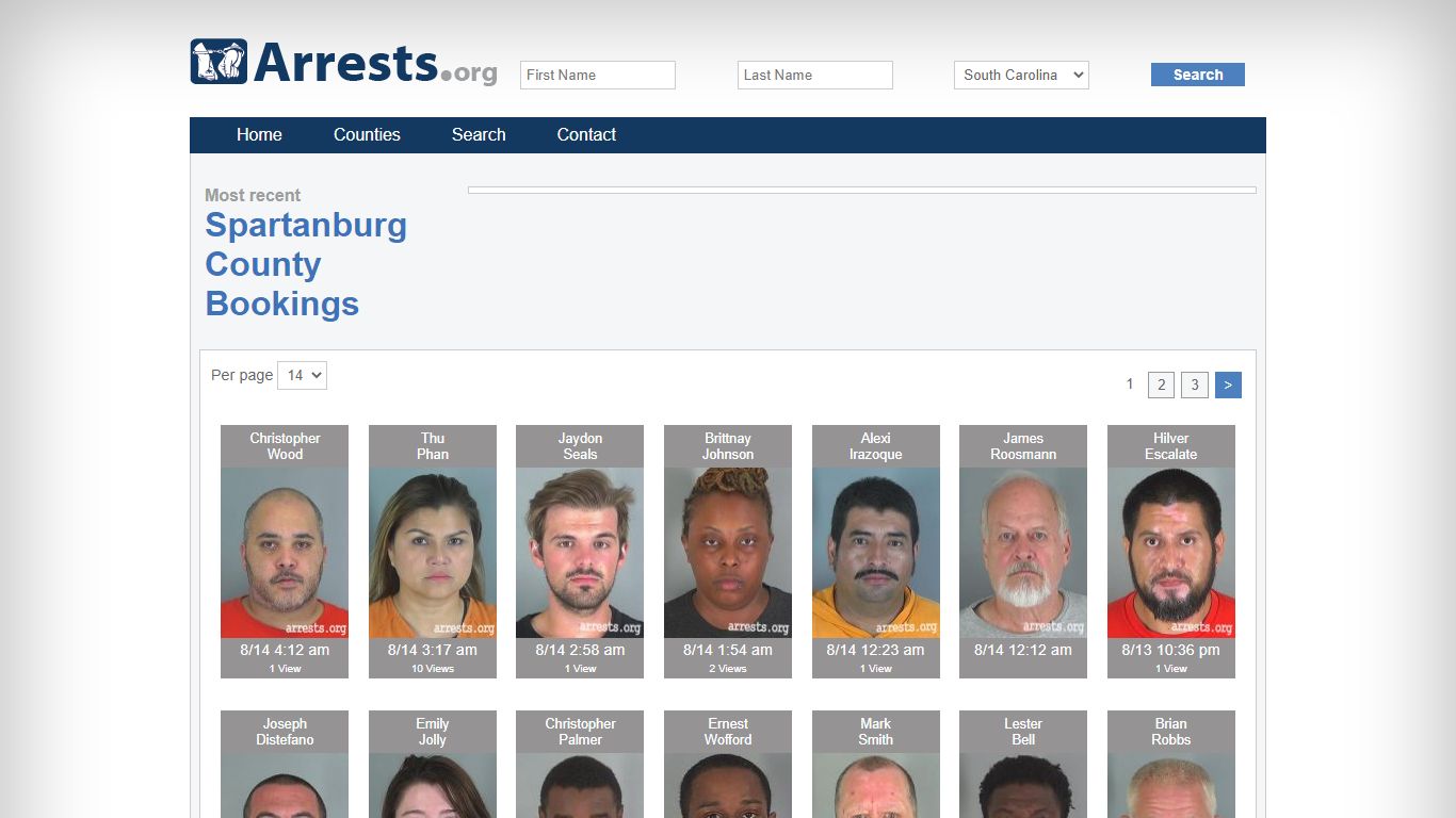 Spartanburg County Arrests and Inmate Search