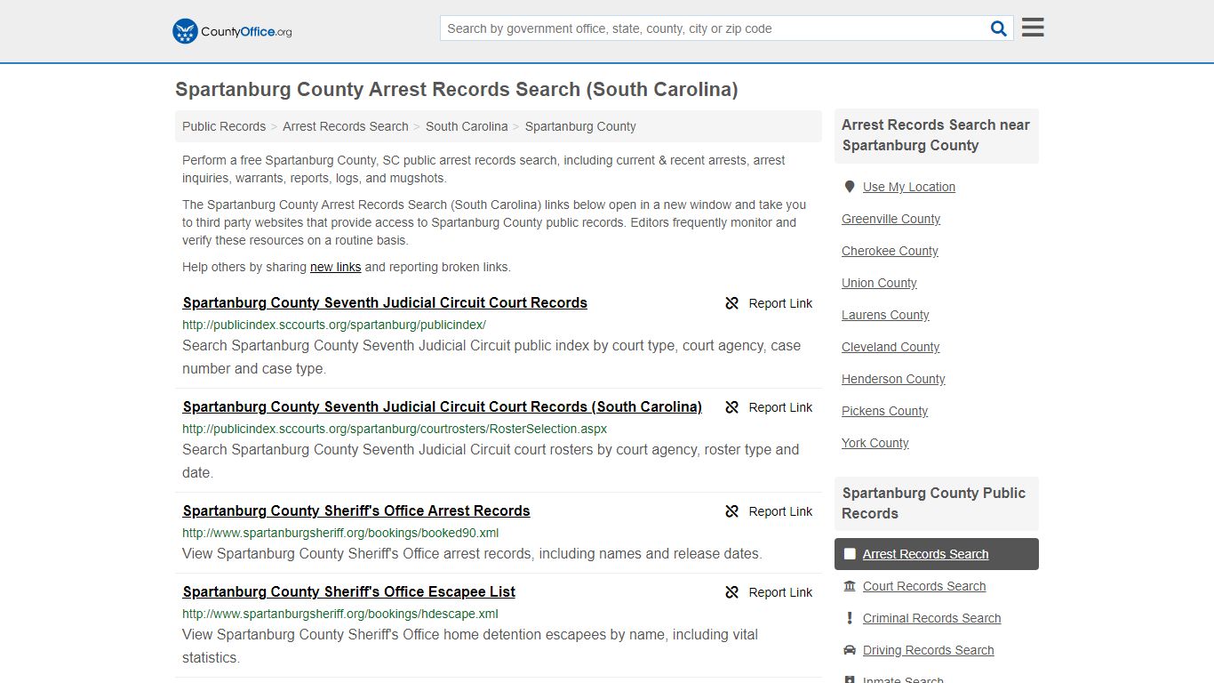 Arrest Records Search - Spartanburg County, SC (Arrests ...